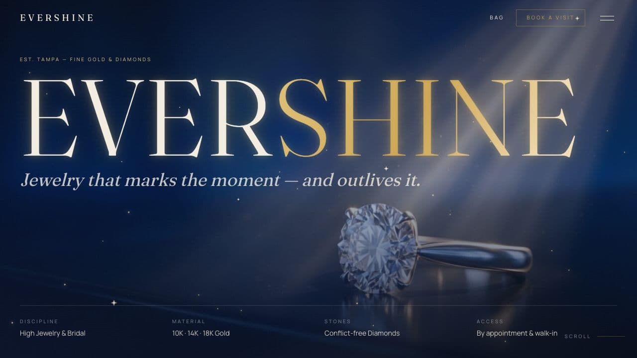 Evershine homepage