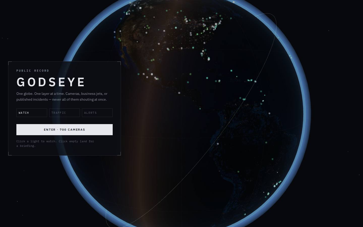 Godseye — live camera explorer