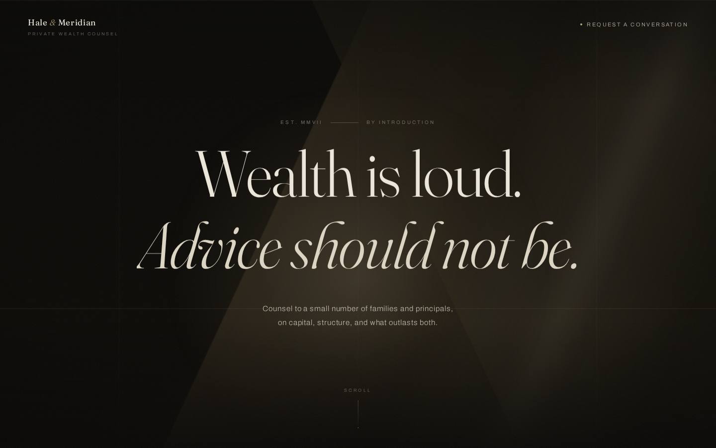 Hale & Meridian — Private wealth counsel