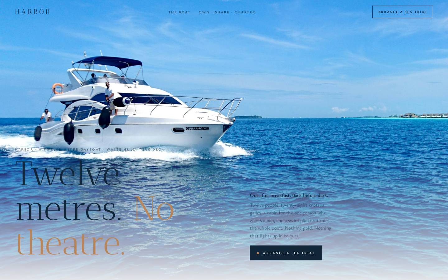 Harbor Yacht — Dayboat