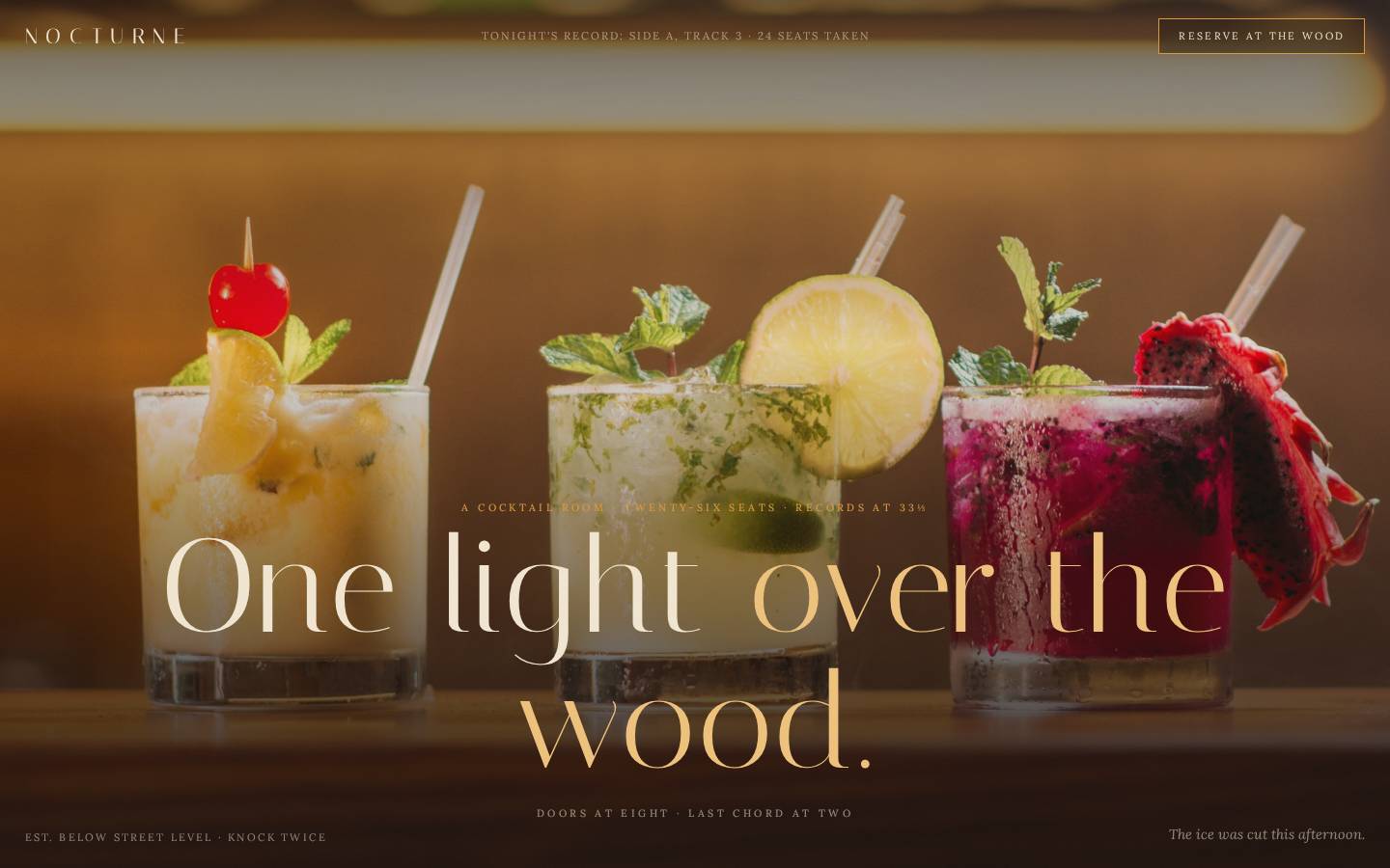 Nocturne Bar — Cocktail Room