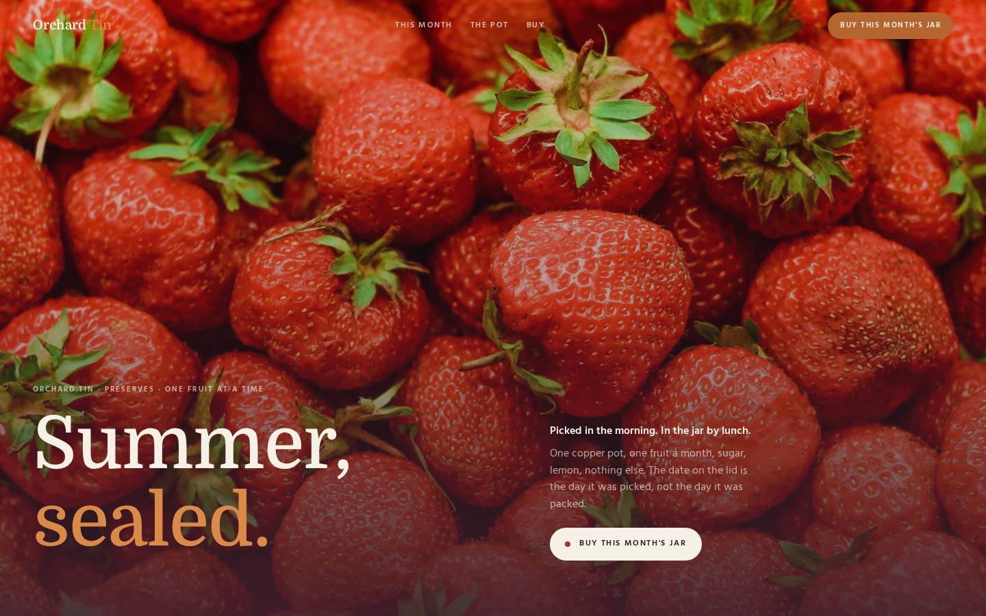 Orchard Tin — Preserves