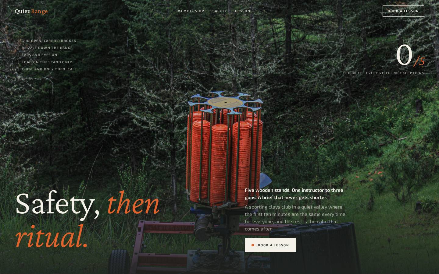 Quiet Range — Sporting Clays Club