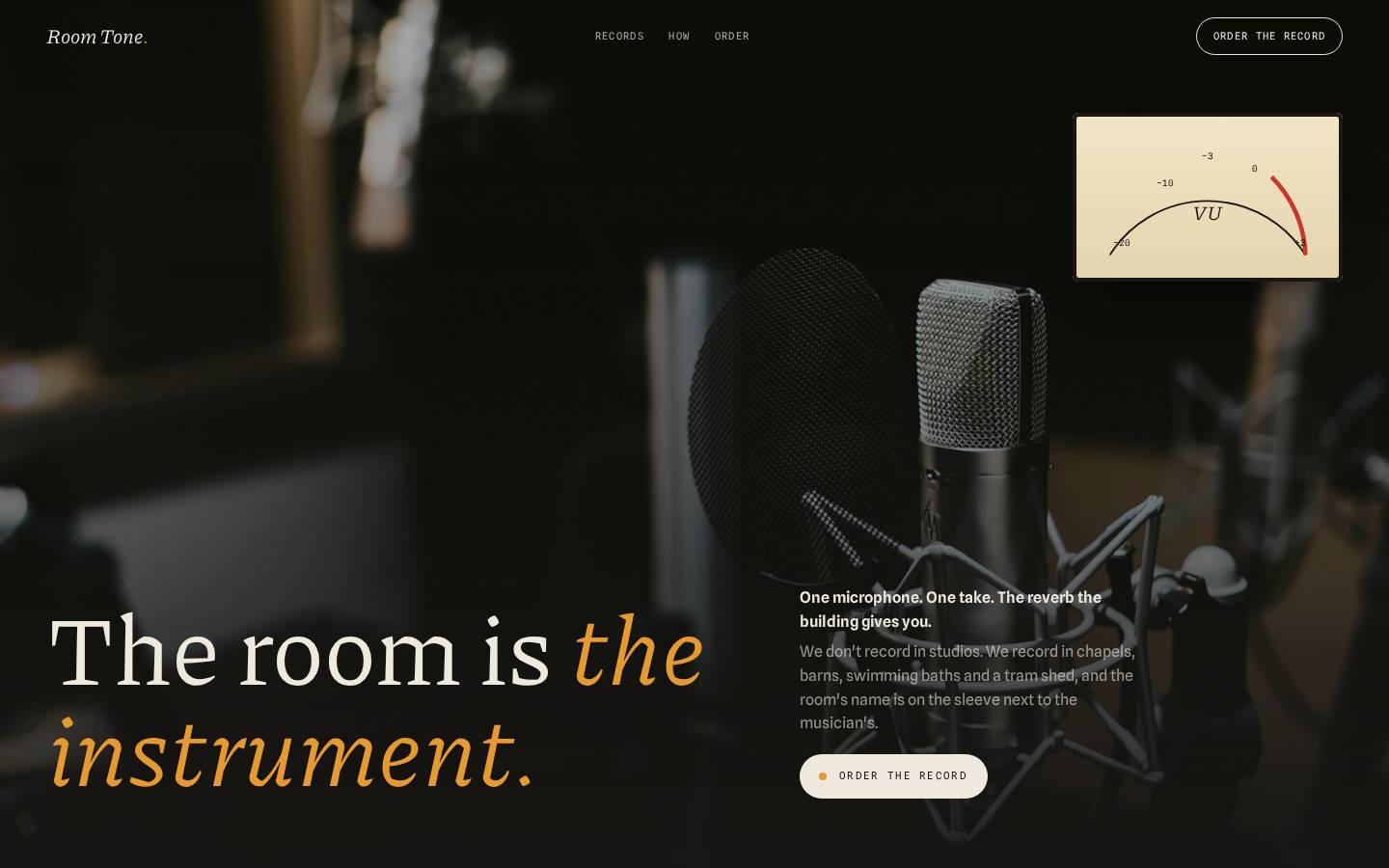 Room Tone — Record Label