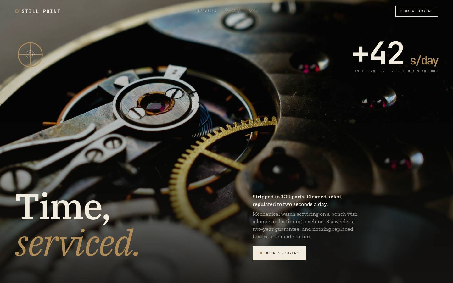 Still Point — Watch servicing