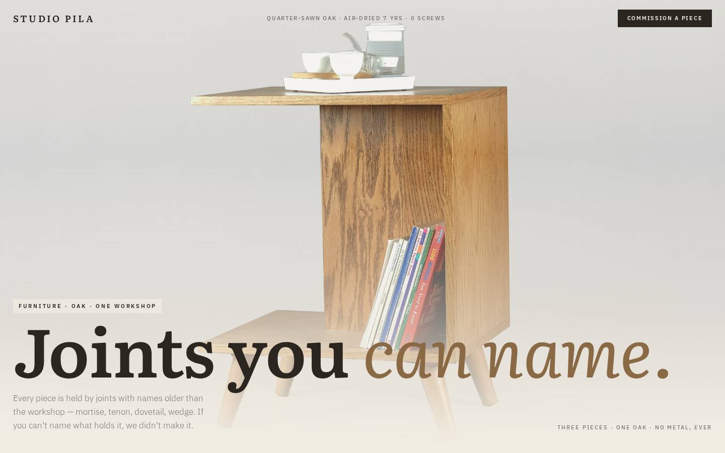 Studio Pila — Furniture